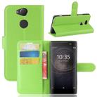 For Sony Xperia XA2 Litchi Texture Horizontal Flip Leather Case with Wallet & Holder & Card Slots(Green) - 1