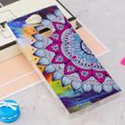 For Sony Xperia XA2 Noctilucent Half Flower Pattern TPU Soft Back Case Protective Cover - 2