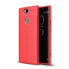 Litchi Texture TPU Case for Sony Xperia XA2 Plus(Red) - 1