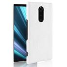 Shockproof Crocodile Texture PC + PU Case for Sony Xperia 1 (White) - 1