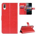 Retro Crazy Horse Texture Horizontal Flip Leather Case for Sony Xperia L3, with Holder & Card Slots & Wallet & Lanyard (Red) - 1