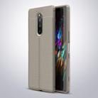 Litchi Texture TPU Shockproof Case for Sony Xperia XZ4 / Xperia 1 (Grey) - 1