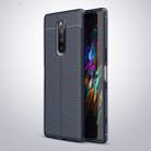 Litchi Texture TPU Shockproof Case for Sony Xperia XZ4 / Xperia 1 (Navy Blue) - 1