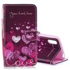 Letter and Heart Pattern Horizontal Flip Leather Case for Sony Xperia L3, with Holder & Card Slots & Wallet - 1