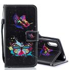 Colored Butterfly Pattern Horizontal Flip Leather Case for Sony Xperia L3, with Holder & Card Slots & Wallet - 1