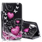 Peach Heart Pattern Horizontal Flip Leather Case for Sony Xperia L3, with Holder & Card Slots & Wallet - 1