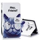 Cool Cat Pattern Horizontal Flip Leather Case for Sony Xperia L3, with Holder & Card Slots & Wallet - 1