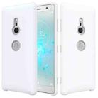 Solid Color Liquid Silicone Dropproof Protective Case for Sony Xperia XZ3 (White) - 1