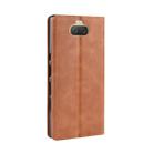 Magnetic Buckle Retro Texture Horizontal Flip Leather Case for Sony Xperia 10 Plus, with Holder & Card Slots & Wallet (Brown) - 3