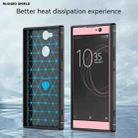 For Sony Xperia XA2 Brushed Texture Carbon Fiber Shockproof TPU Protective Back Case(Black) - 3