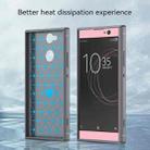 For Sony Xperia XA2 Brushed Texture Carbon Fiber Shockproof TPU Protective Back Case (Grey) - 3