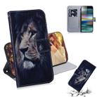 Lion Pattern Coloured Drawing Horizontal Flip Leather Case for Sony Xperia 10, with Holder & Card Slots & Wallet - 1