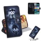 Wolf and Dog Pattern Coloured Drawing Horizontal Flip Leather Case for Sony Xperia 10, with Holder & Card Slots & Wallet - 1