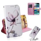 Magnolia Flower Pattern Coloured Drawing Horizontal Flip Leather Case for Sony Xperia 10, with Holder & Card Slots & Wallet - 1