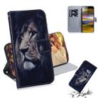 Lion Pattern Coloured Drawing Horizontal Flip Leather Case for Sony Xperia 10 Plus, with Holder & Card Slots & Wallet - 1