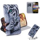 Tiger Pattern Coloured Drawing Horizontal Flip Leather Case for Sony Xperia L3, with Holder & Card Slots & Wallet - 1