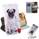 Pug Pattern Coloured Drawing Horizontal Flip Leather Case for Sony Xperia L3, with Holder & Card Slots & Wallet - 1