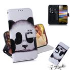 Panda Pattern Coloured Drawing Horizontal Flip Leather Case for Sony Xperia L3, with Holder & Card Slots & Wallet - 1