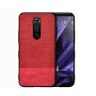 Shockproof Splicing PU + Cloth Protective Case for Sony Xperia 1 (Red) - 1