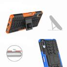 Tire Texture TPU+PC Shockproof Case for Sony Xperia L3, with Holder (Blue) - 4