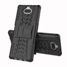 Tire Texture TPU+PC Shockproof Case for Sony Xperia XA3, with Holder (Black) - 2