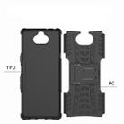 Tire Texture TPU+PC Shockproof Case for Sony Xperia XA3, with Holder (Black) - 4