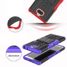 Tire Texture TPU+PC Shockproof Case for Sony Xperia XA3, with Holder (Purple) - 6