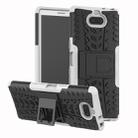 Tire Texture TPU+PC Shockproof Case for Sony Xperia XA3, with Holder (White) - 1