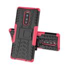 Tire Texture TPU+PC Shockproof Case for Sony Xperia 1 / Xperia XZ4, with Holder(Pink) - 2