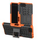 Tire Texture TPU+PC Shockproof Case for Sony Xperia XZ4 Compact, with Holder (Orange) - 1