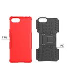 Tire Texture TPU+PC Shockproof Case for Sony Xperia XZ4 Compact, with Holder (Red) - 3