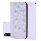 Crocodile Texture Glitter Powder Horizontal Flip Leather Case for Sony Xperia L3, with Card Slots & Holder (White) - 1