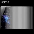 50 PCS for Sony Xperia XZ2 0.3mm 9H Surface Hardness 3D Explosion-proof Tempered Glass Screen Film, No Retail Package - 1
