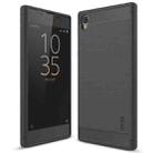 MOFI Brushed Texture Carbon Fiber Shockproof TPU Case for Sony Xperia L1(Grey) - 1