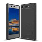 MOFI Brushed Texture Carbon Fiber Soft TPU Case for Sony Xperia XZ1 Compact(Grey) - 1