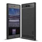 MOFI Brushed Texture Carbon Fiber Soft TPU Case for Sony Xperia XZ1 (Black) - 1