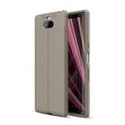 Litchi Texture TPU Shockproof Case for Sony Xperia 10 Plus(Grey) - 1