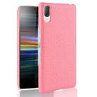 Shockproof Crocodile Texture PC + PU Case for Sony Xperia L3 (Pink) - 1
