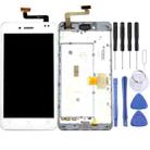 OEM LCD Screen for ASUS PadFone Infinity / A80 Digitizer Full Assembly with Frame (White) - 1