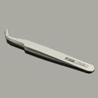 Gooi TS-15 Steel Bend Tweezers(Silver) - 1