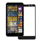 Front Screen Outer Glass Lens for Nokia Lumia 1320(Black) - 1