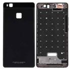 For Huawei P9 Lite Battery Back Cover + Front Housing LCD Frame Bezel Plate(Black) - 1