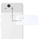 Google Pixel 2 Back Cover Top Glass Lens Cover(White) - 1