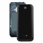 Solid Color Plastic Battery Back Cover for Nokia 225 (Black) - 1