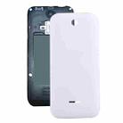 Solid Color Plastic Battery Back Cover for Nokia 225 (White) - 1