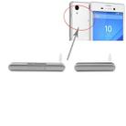 iPartsBuy Single SIM Version Anti-Dust Plug (Micro SD Card Port Dust Plug + USB Port Dust Plug), For Sony Xperia M4 Aqua(Silver) - 1