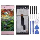 OEM LCD Screen for Sony Xperia XA1 G3112 G3116 G3121 Digitizer Full Assembly with Frame(Pink) - 1