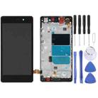 OEM LCD Screen For Huawei P8 Lite Digitizer Full Assembly with Frame(Black) - 1