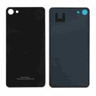 For Meizu U10 / Meilan U10 Glass Battery Back Cover with Adhesive (Black) - 1