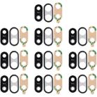 For Huawei P20 Lite 10pcs Back Camera Bezel with Lens Cover & Adhesive (Black) - 1